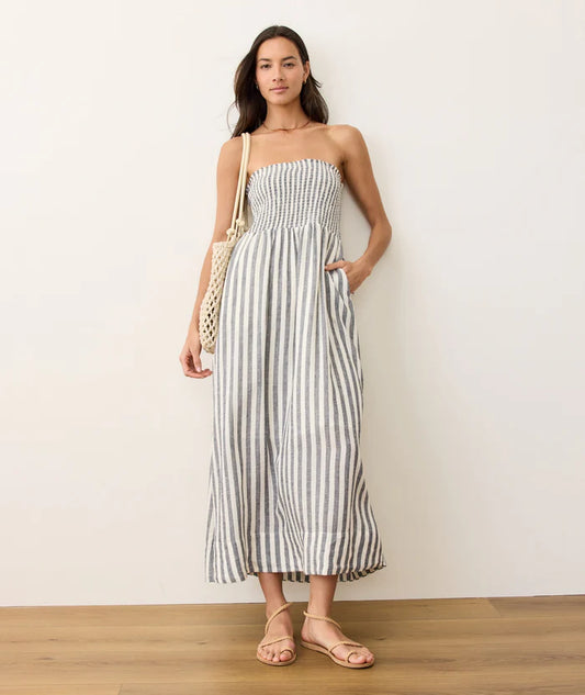 Sutton Smocked Strapless Dress