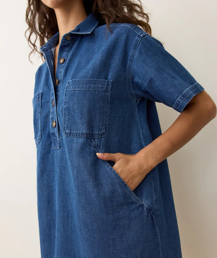 Liza Denim Mini Dress – Wilder Grace