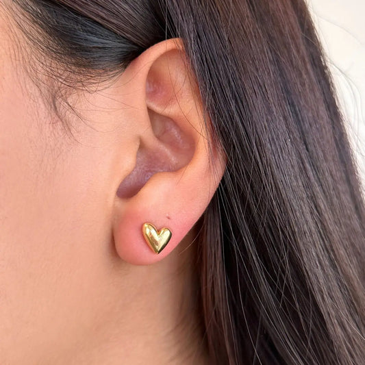 GoldFi Mini Heart Studs