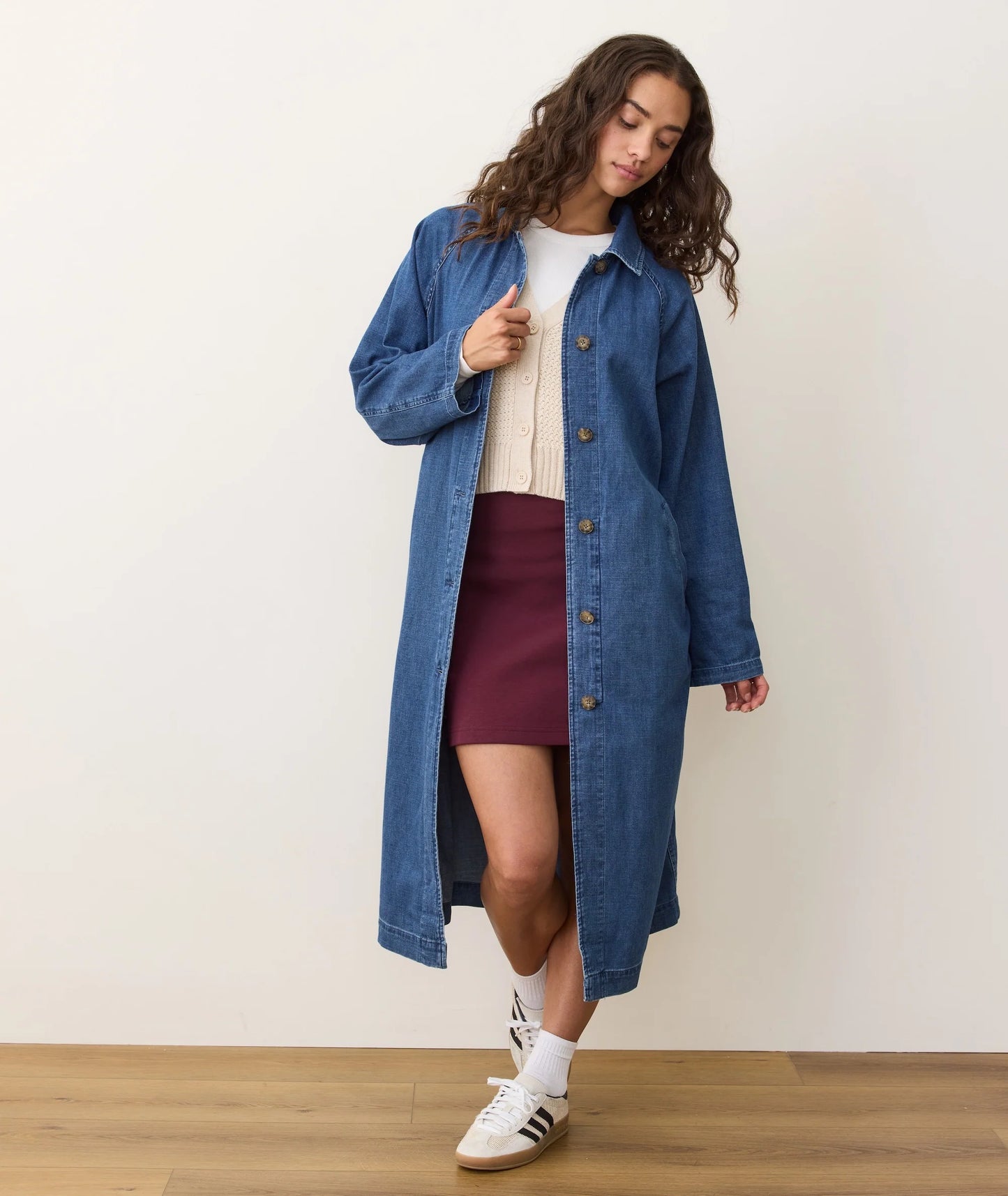 Hayes Denim Trench Coat