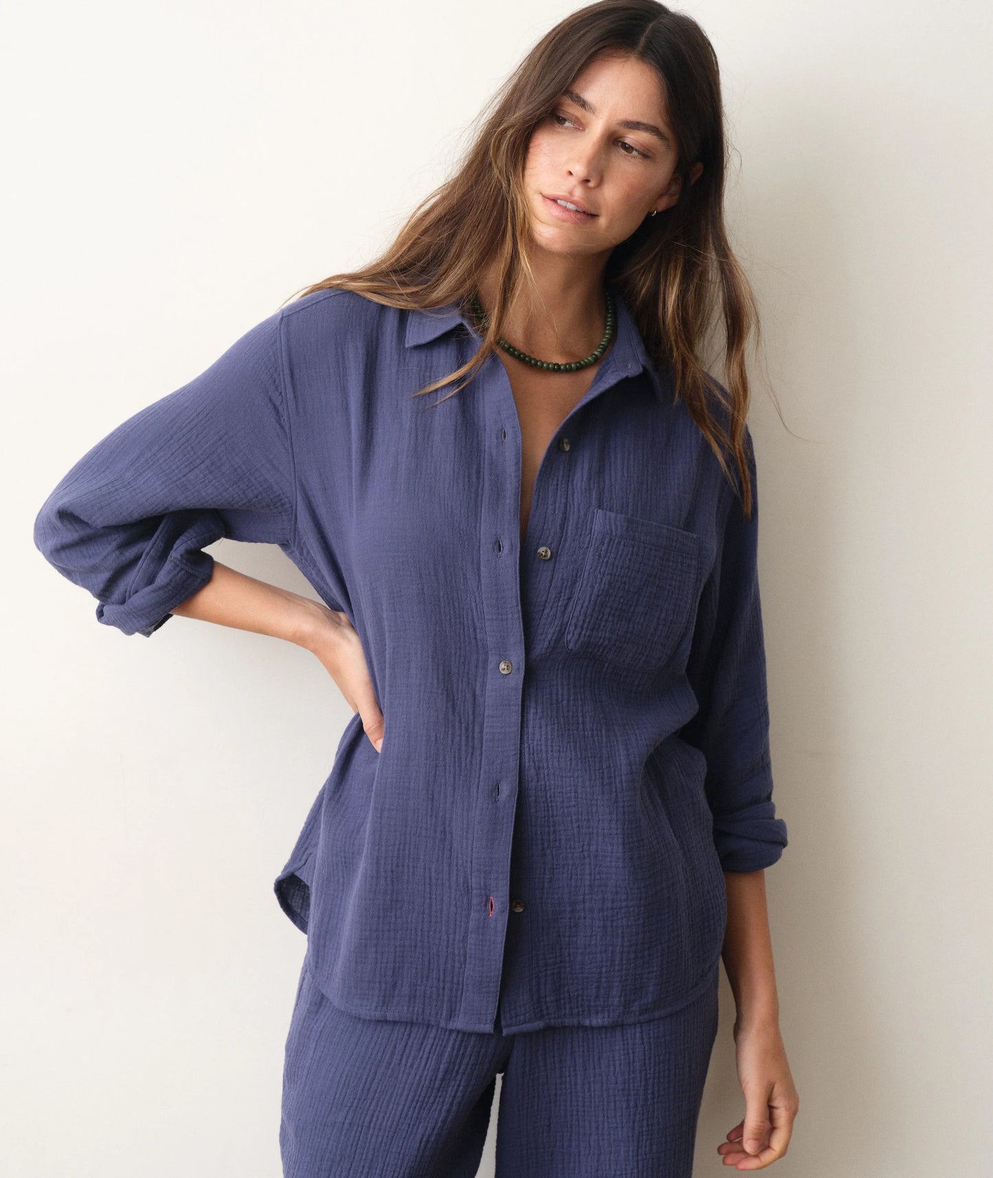 Jane Relaxed Double Cloth Shirt