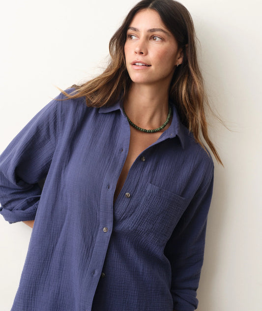 Jane Relaxed Double Cloth Shirt