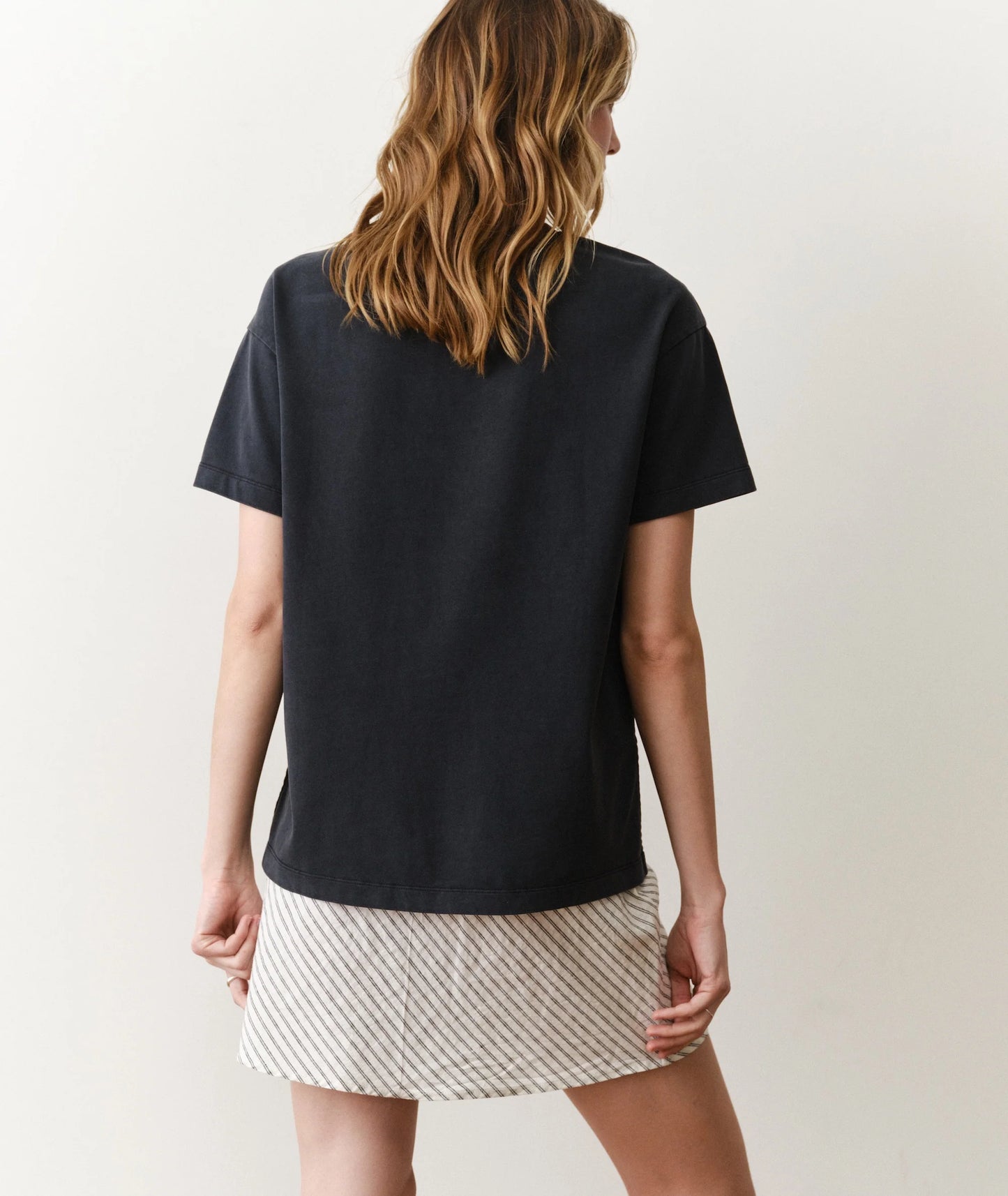 Luxe Sueded Oversize Crew Tee