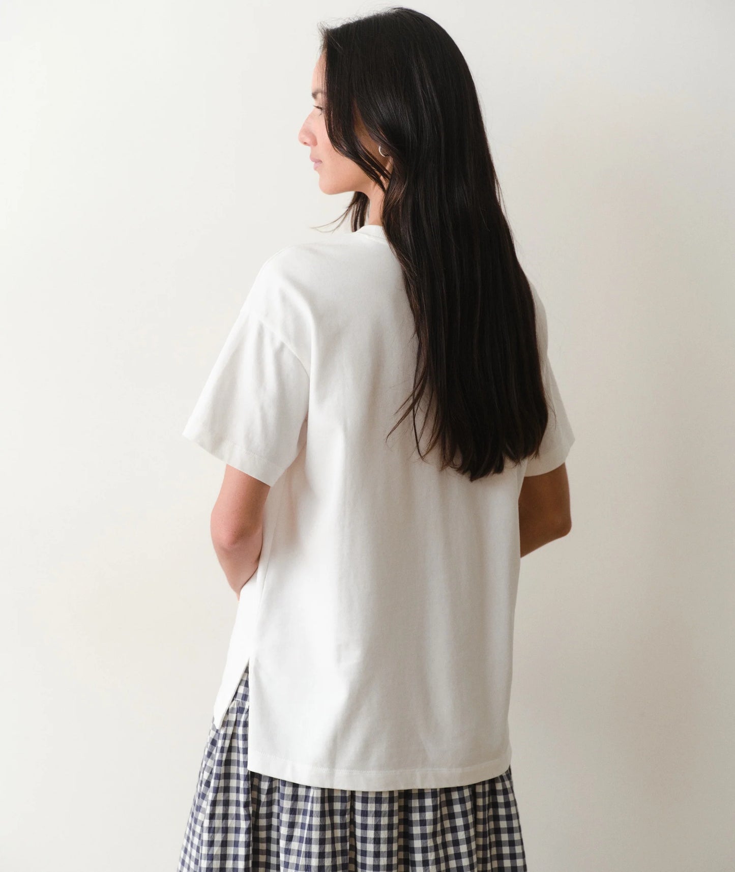 Luxe Sueded Oversize Crew Tee