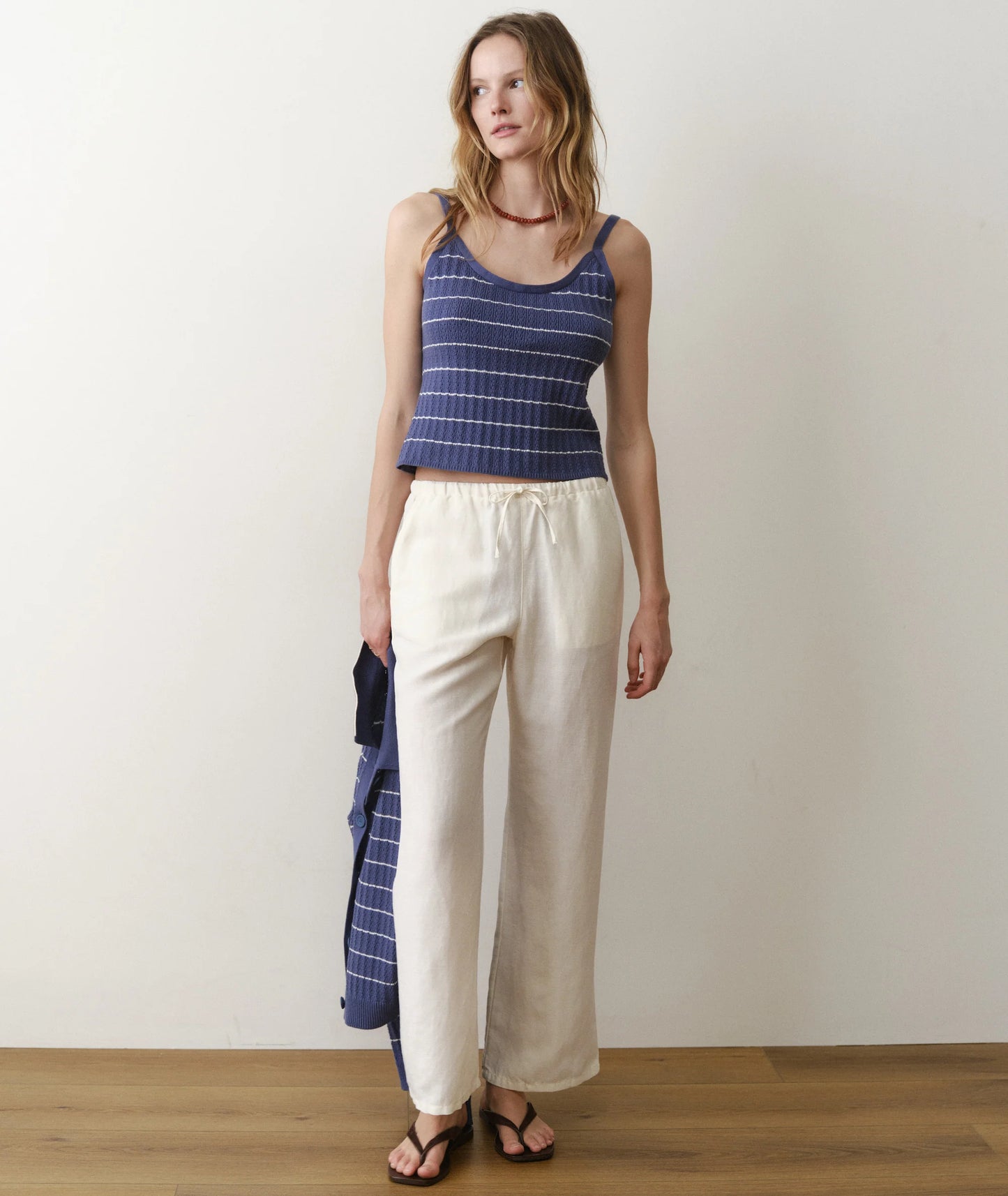 Linen Drawstring Pants