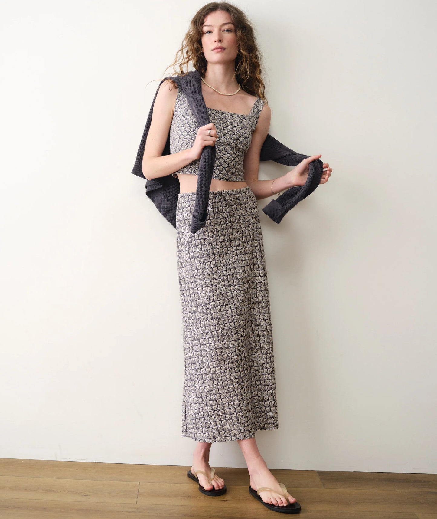 Avery Hemp Midi Skirt