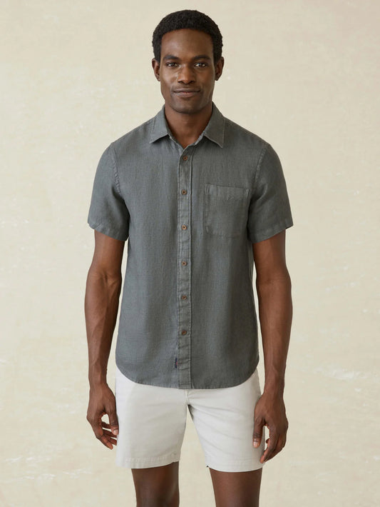 Short-Sleeve Palma Linen Shirt