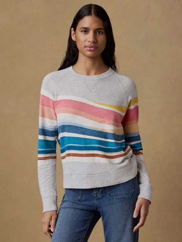 Sunwashed Slub Crewneck