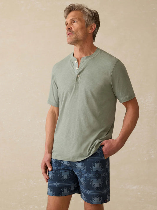 Short-Sleeve Sunwashed Henley