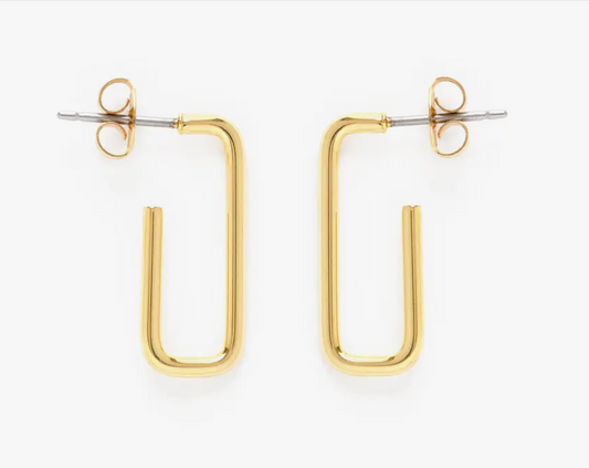paperclip Hoop Stud
