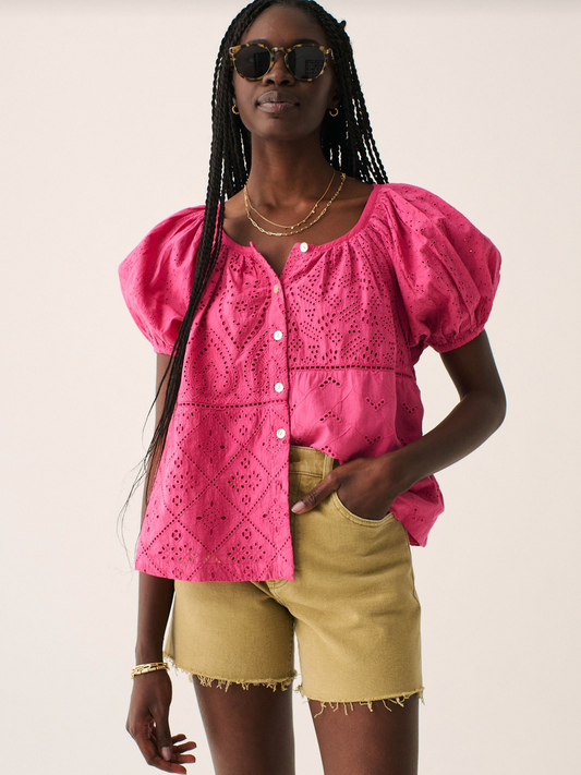 Carmel Eyelet Top