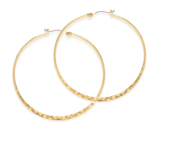 1.5" Hammered Hoops