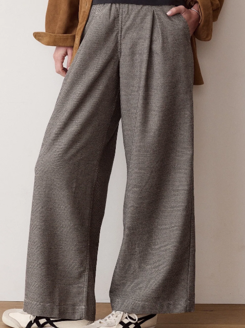Allison Pleated Moleskin Trouser