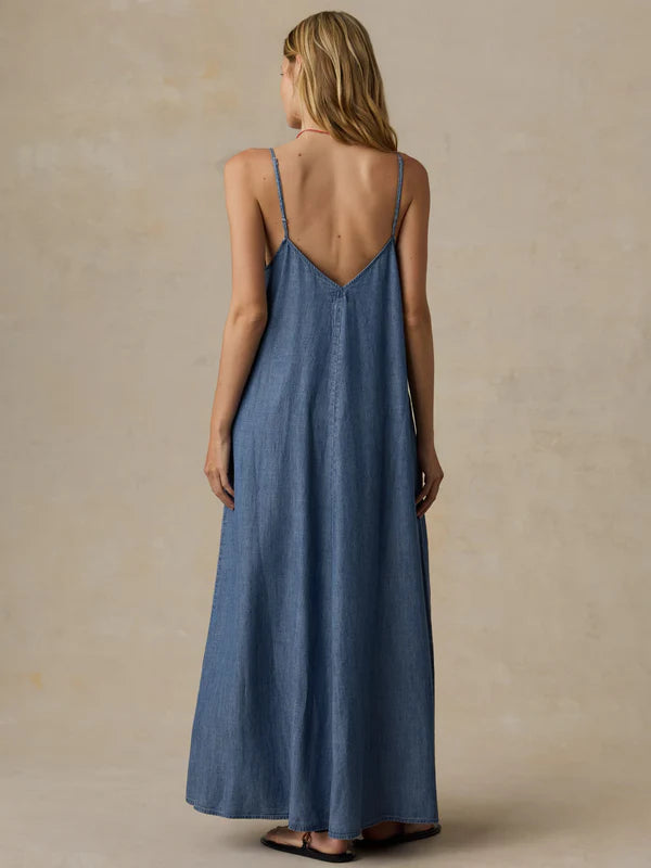 Tried & True Chambray Slip Dress
