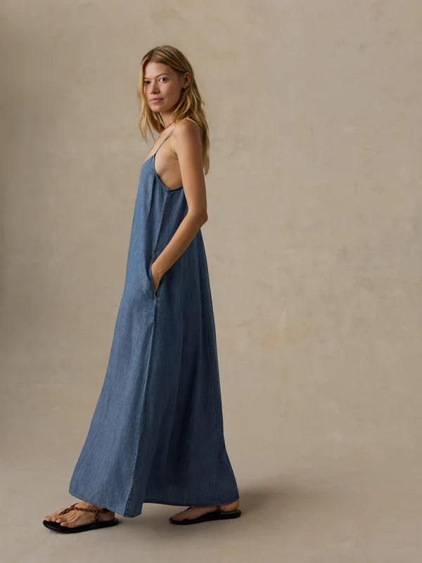 Tried & True Chambray Slip Dress