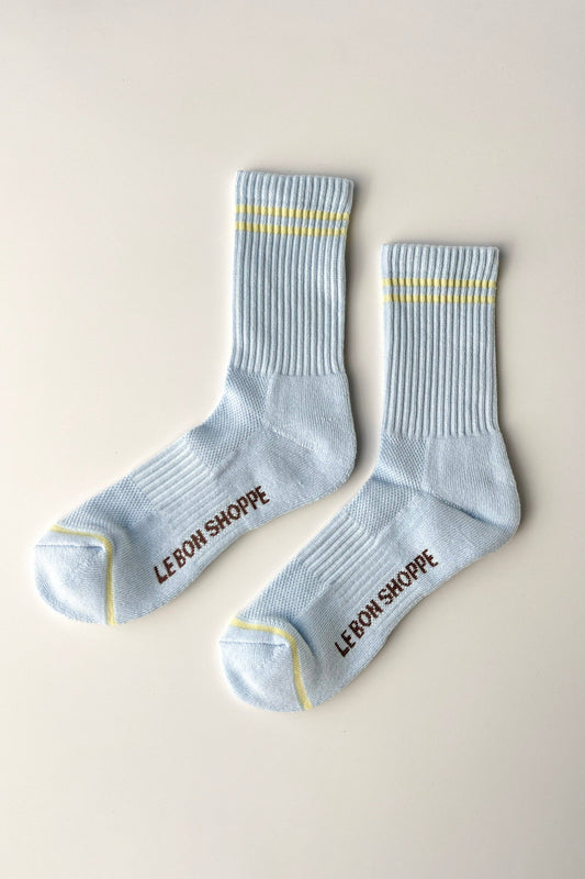 Boyfriend Socks (wholesale): Pastel Sky