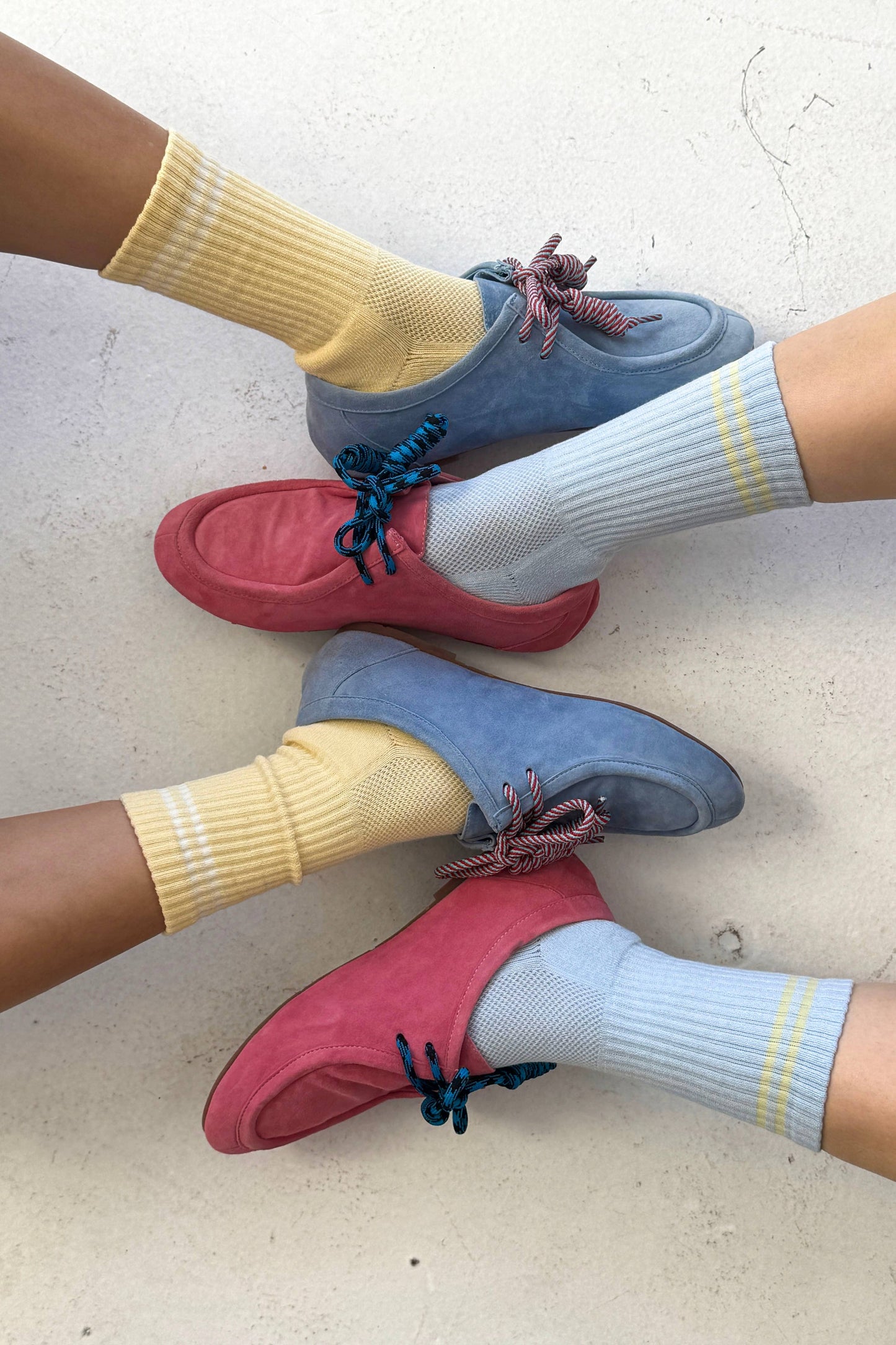 Boyfriend Socks (wholesale): Pastel Sky