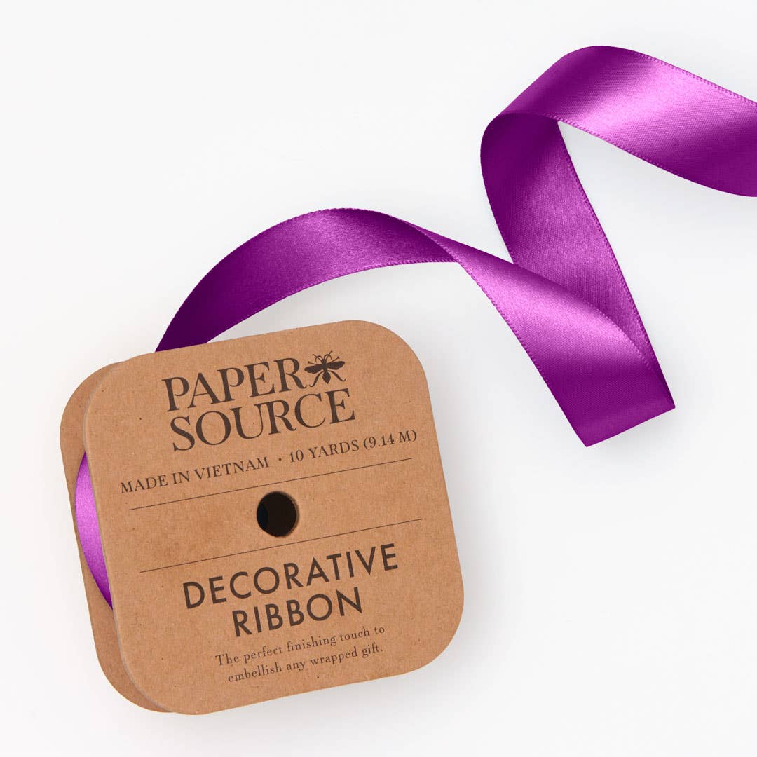 Satin Ribbon 1" Width: Jade