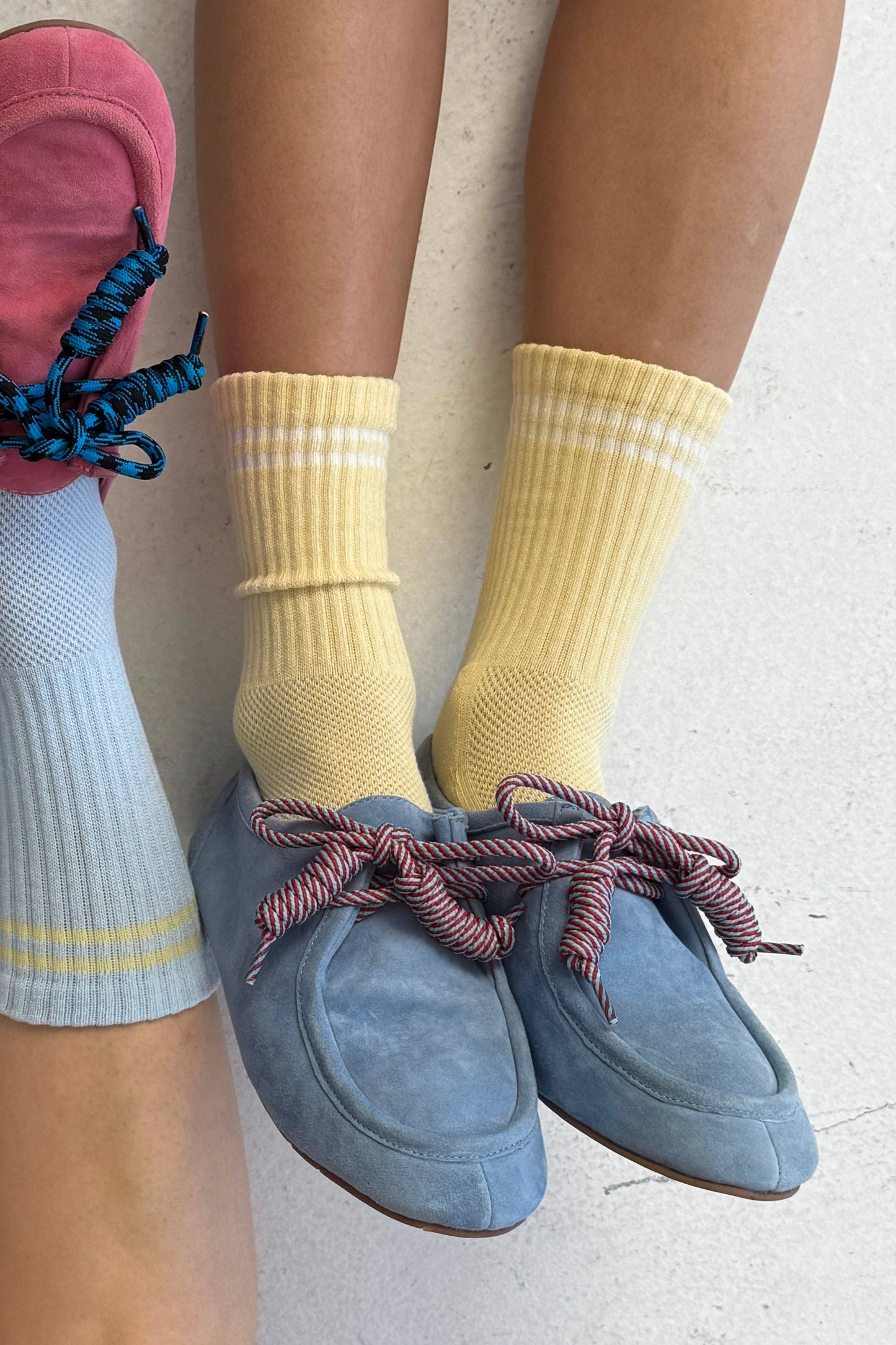 Boyfriend Socks (wholesale): Pastel Sky